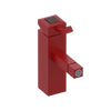 Rubinet Single Control Bidet Fitting (less drain) Maroon