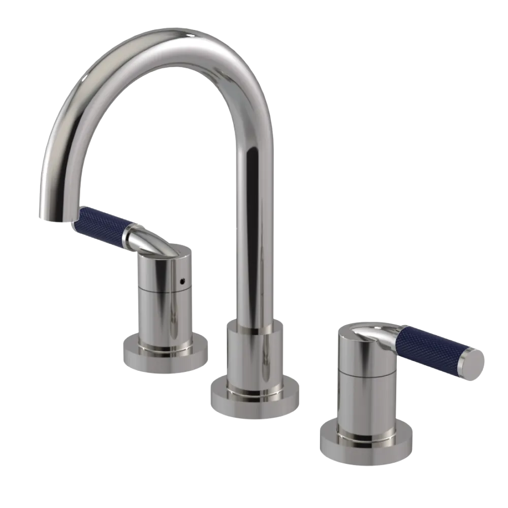 Rubinet Widespread Lav. Set. (less drain) Polished Nickel