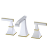 Rubinet Widespread Lav. Set. (less drain) Satin Chrome