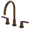 Rubinet Widespread Kitchen Set Tuscan Brass