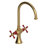 Rubinet Two Handle Single Hole Kitchen Set Gold
