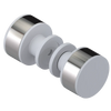 Rubinet Shower Door Knob (set) Matt White