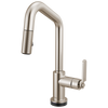 Brizo Smarttouch Pull Down Prep Faucet With Angle Spout Industrial Handle