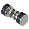 Rubinet Shower Door Knob (set) Polished Nickel