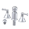 Rubinet Bidet Fitting with Spray, Diverter, and Vacum Breaker (Less Drain) Satin Chrome