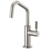 Brizo Beverage Faucet With Angled Spout And Knurled Handle