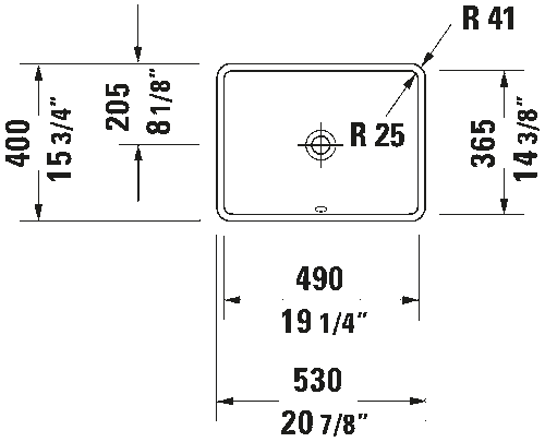 Duravit Starck 3 Undermount Lavatory #030549 - Golzar Home