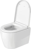 Duravit Me By Starck Wall-Mounted Toilet Compact – Rimless, Dual Flush 1.28/0.8 Gpf #253009