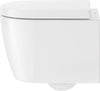 Duravit Me By Starck Wall-Mounted Toilet Compact – Rimless, Dual Flush 1.28/0.8 Gpf #253009
