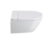 Duravit D-Neo 1.28/0.8 GPF Dual Flush Rimless Round Wall Mounted Toilet in White with HygieneGlaze