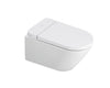 Duravit D-Neo 1.28/0.8 GPF Dual Flush Rimless Round Wall Mounted Toilet in White with HygieneGlaze