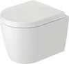 Duravit Me By Starck Wall-Mounted Toilet Compact – Rimless, Dual Flush 1.28/0.8 Gpf #253009