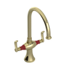 Rubinet Two Handle Single Hole Kitchen Set Gold