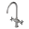 Rubinet Two Handle Single Hole Kitchen Set with LaSalle Spout Polished Nickel