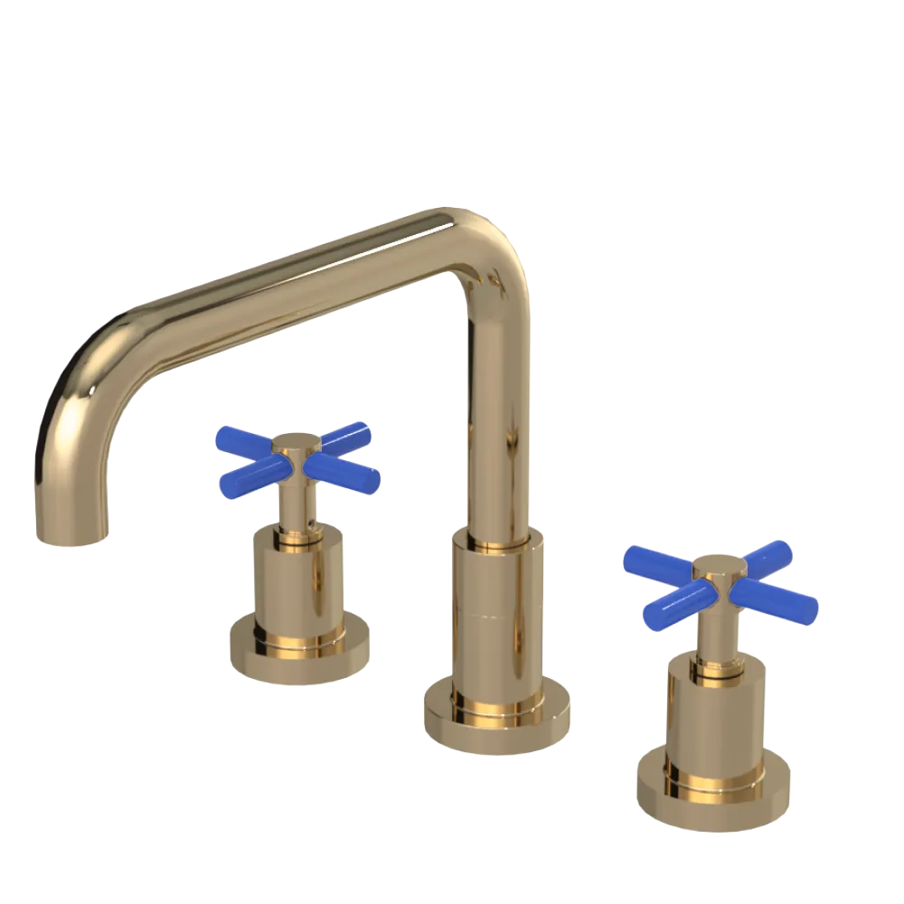 Rubinet Widespread Kitchen Set Gold