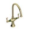 Rubinet Two Handle Single Hole Kitchen Set Gold