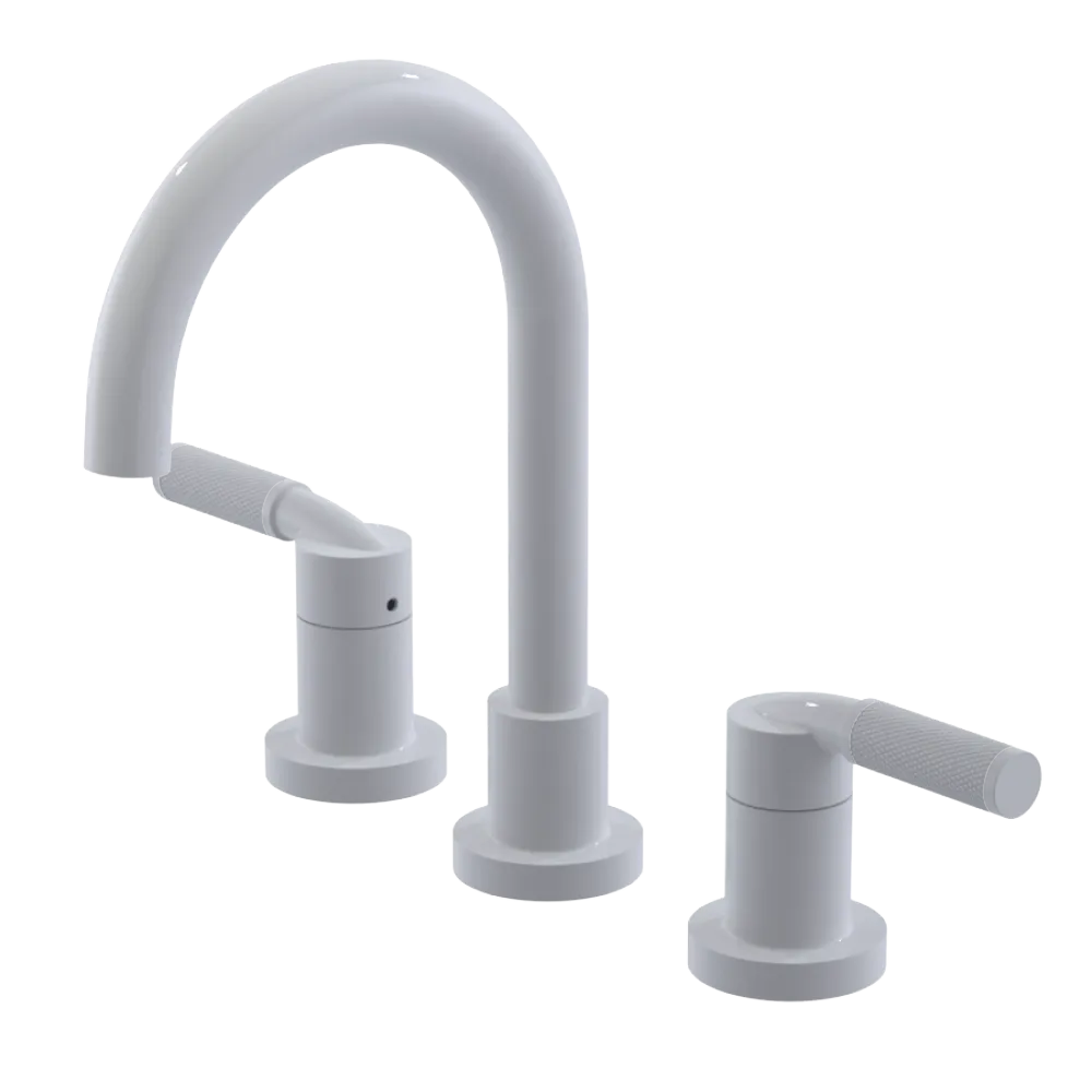 Rubinet Widespread Lav. Set. (less drain) White