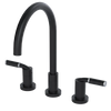 Rubinet Widespread Kitchen Set Matt Black