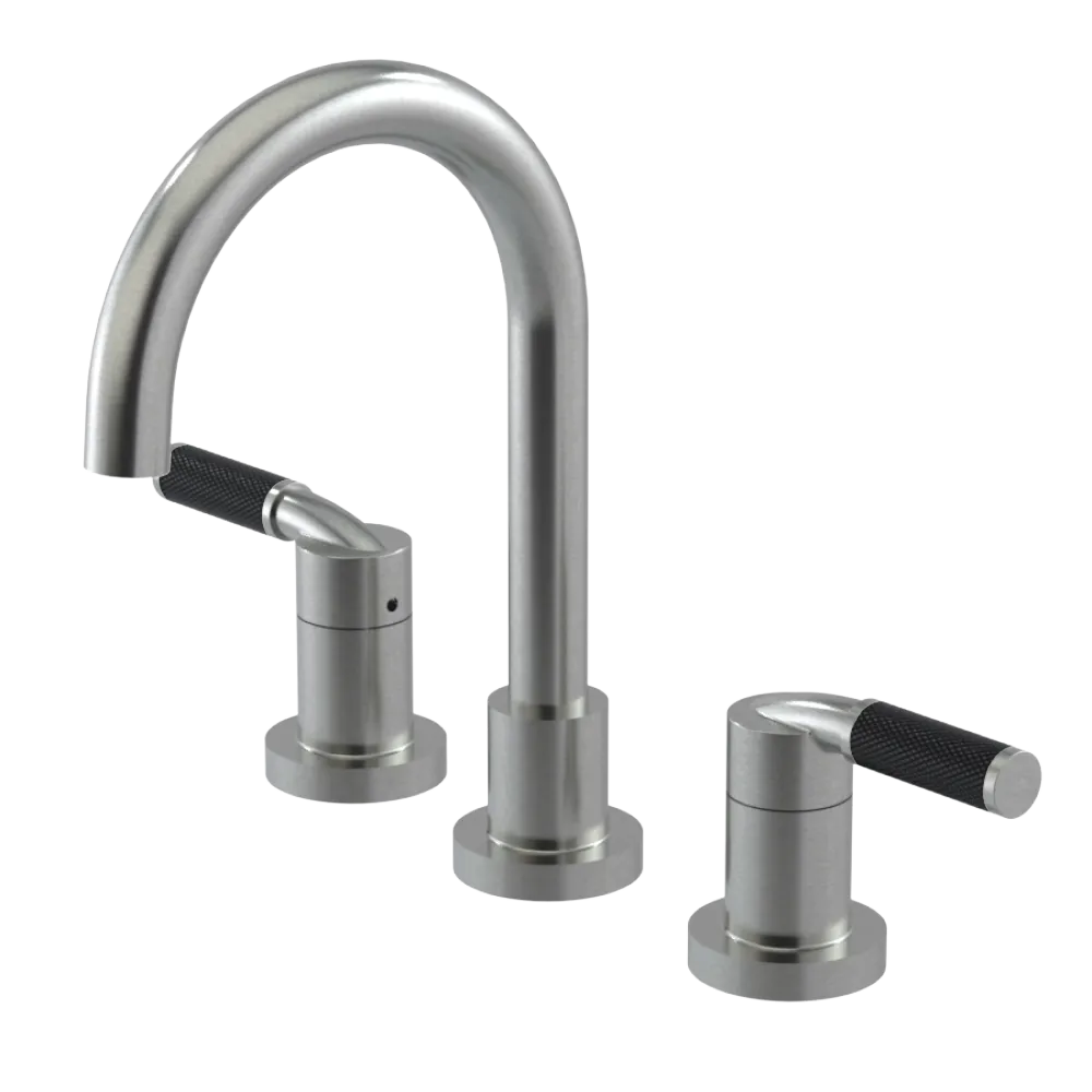 Rubinet Widespread Lav. Set. (less drain) Satin Nickel
