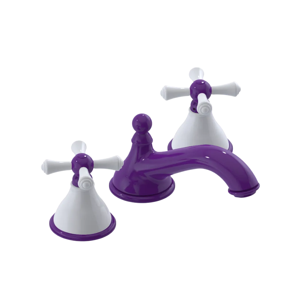 Rubinet Widespread Lav. Set. (less drain) Purple Haze