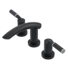 Rubinet Widespread Lav. Set. (less drain) Matt Black