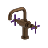 Rubinet Single Hole Dual Handle Lav. Set. (less drain) Tuscan Brass