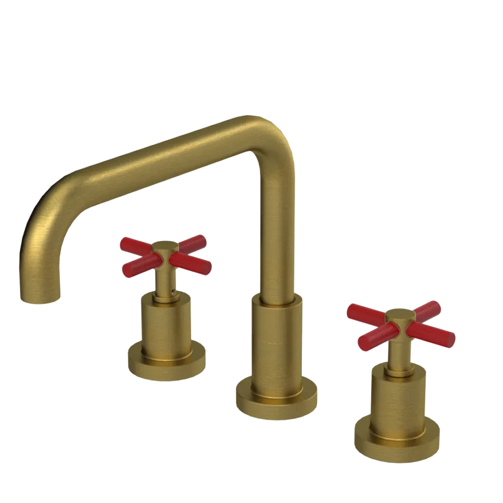 Rubinet Widespread Kitchen Set Antique Brass Matt