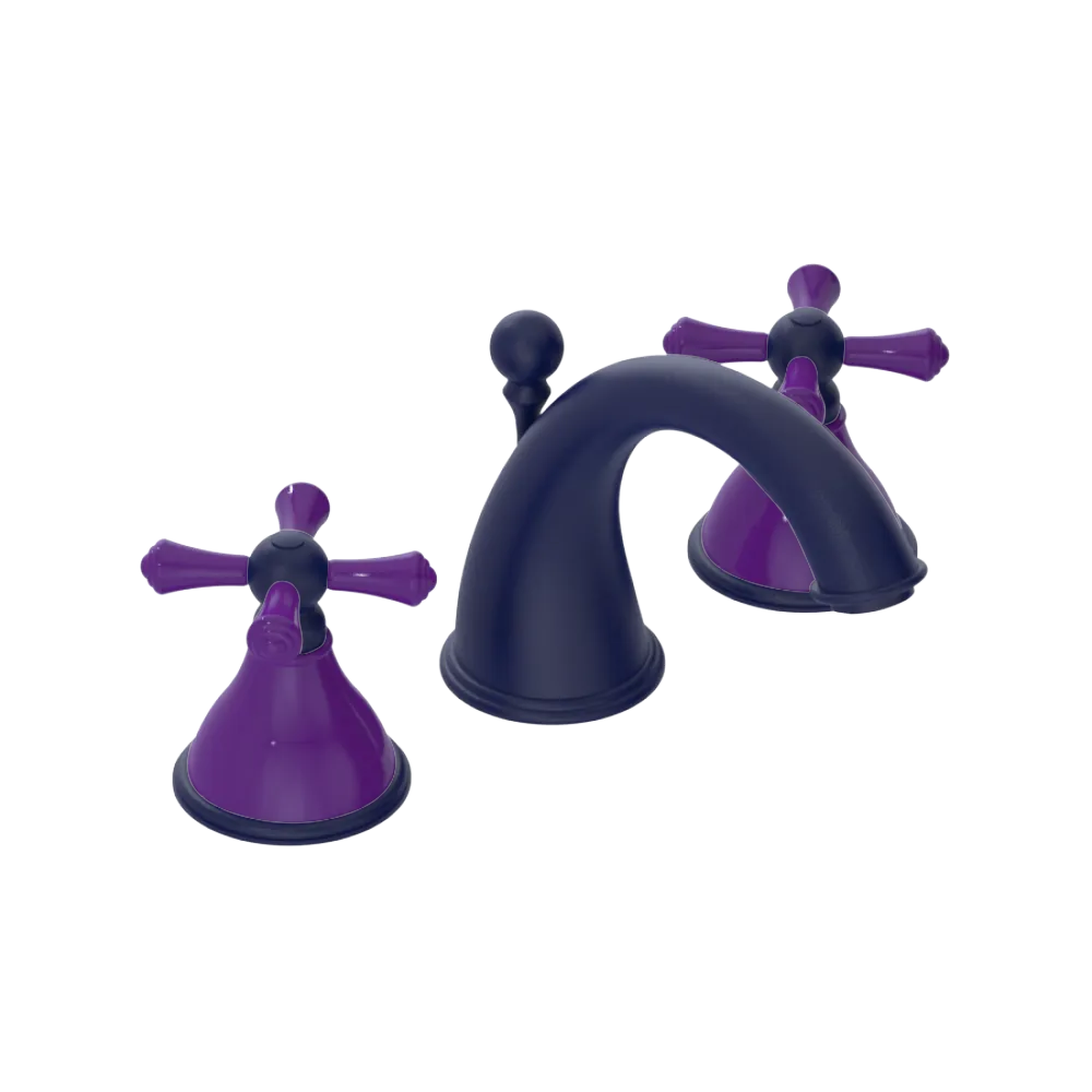 Rubinet Widespread Lav. Set. (less drain) Midnight Blue