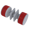 Rubinet Shower Door Knob (set) Matt White