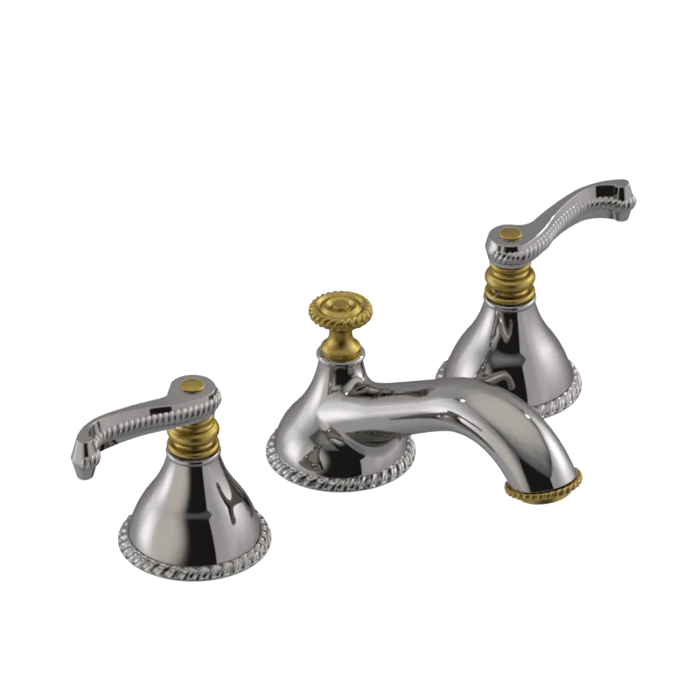 Rubinet Widespread Lav. Set. (less drain) Polished Nickel