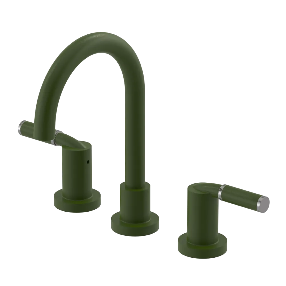 Rubinet Widespread Lav set (less drain) Green Envy