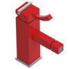 Rubinet Single Control Bidet Fitting (less drain) Red