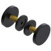 Rubinet Shower Door Knob (set) Matt Black