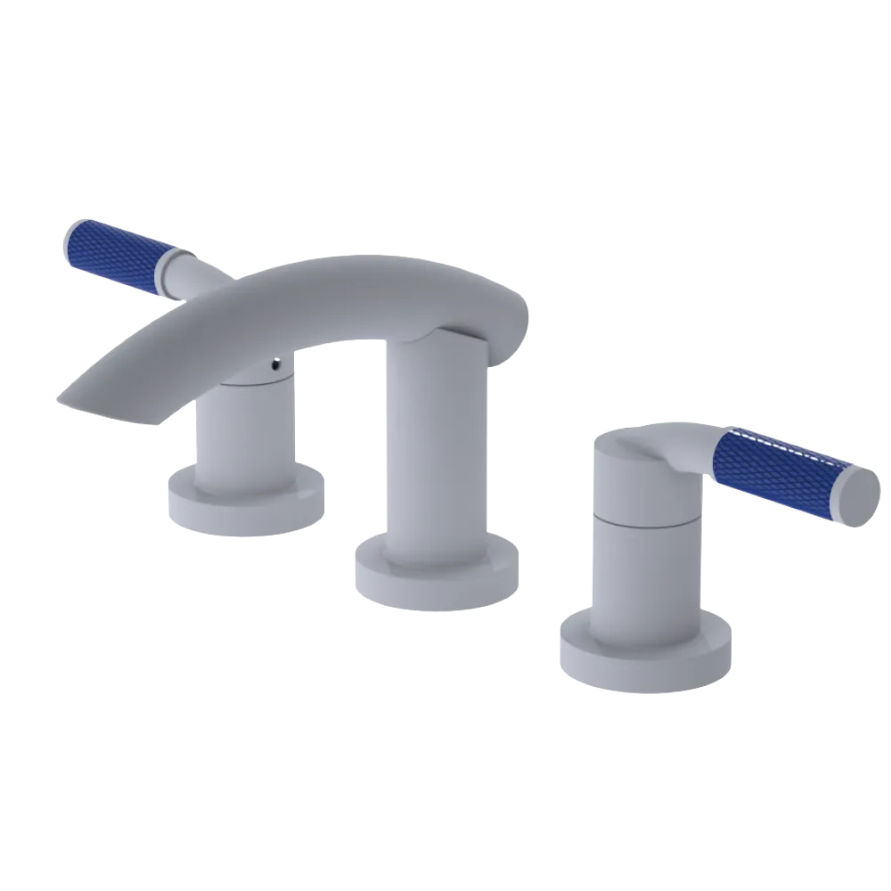 Rubinet Widespread Lav. Set. (less drain) Matt White