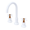 Rubinet Widespread Kitchen Set with LaSalle Spout White