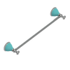Rubinet Towel Bar 18" Satin Nickel