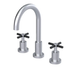 Rubinet Widespread Kitchen Set with LaSalle Spout Satin Chrome