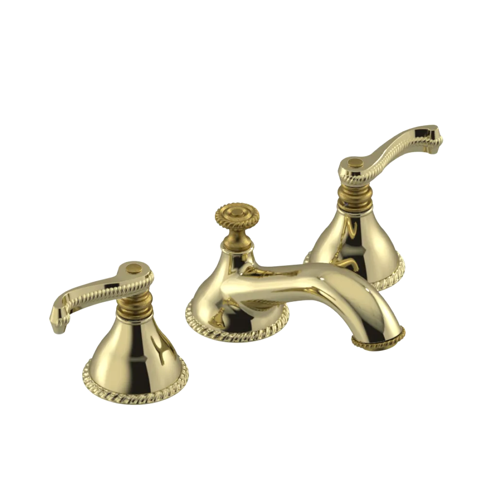 Rubinet Widespread Lav. Set. (less drain) Gold