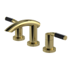 Rubinet Widespread Lav. Set. (less drain) Natural Brass
