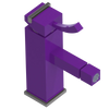 Rubinet Single Control Bidet Fitting (less drain) Purple Haze