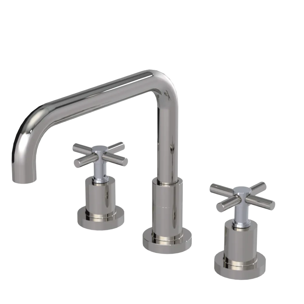 Rubinet Widespread Kitchen Set Polished Nickel