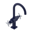 Rubinet Single Hole Dual Handle Lav. Set. (less drain) Midnight Blue