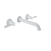 Baril Two handles wall-mounted lavatory faucet, drain not included