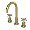 Rubinet Widespread Kitchen Set with LaSalle Spout Natural Brass