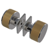 Rubinet Shower Door Knob (set) Polished Nickel