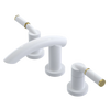 Rubinet Widespread Lav. Set. (less drain) White