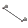 Rubinet Towel Bar 18" Polished Nickel