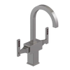 Rubinet Single Hole Dual Handle Lav. Set. (less drain) Polished Nickel