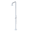 Rubinet Pressure Balance Outdoor Shower with Hand Held Shower & 10" Shower Head - 304 Stainless Steel White