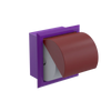 Rubinet RECESSED TOILET PAPER HOLDER Purple Haze